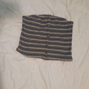 American Eagle Striped Tube Top Size Medium